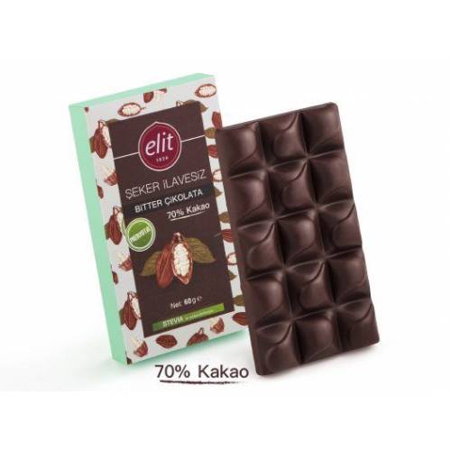 شکلات بدون قند 70 درصد الیت - Elit