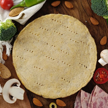 نان پیتزا پیش پخت تک نفره 100 گرمی رژیمی | کتوژنیک - با آرد بادام - بسته 3 و 6 تایی