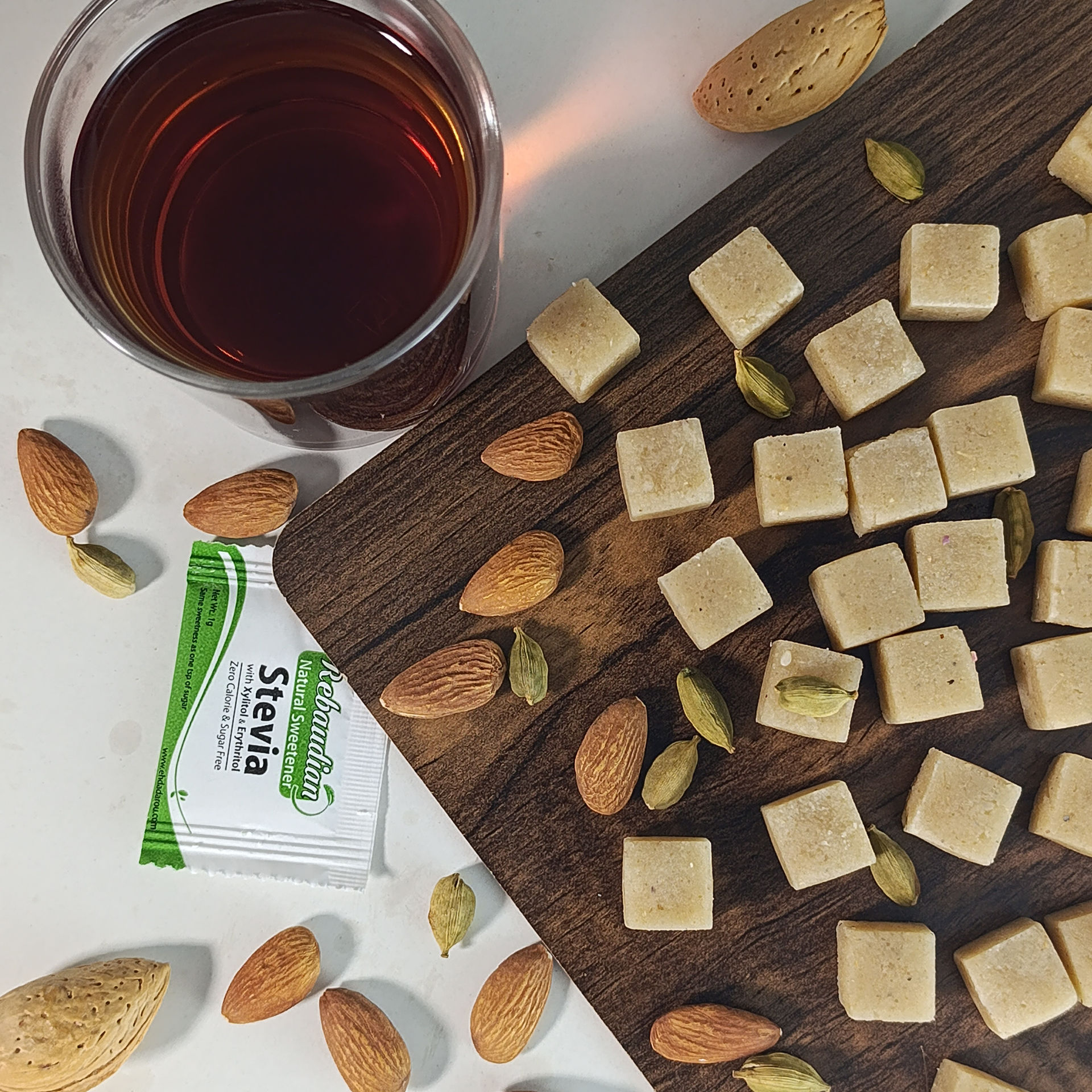 قند بادامی زیرو و معطر رژیمی | کتوژنیک ، دیابتیک و وگن - شیرین اما بدون قند