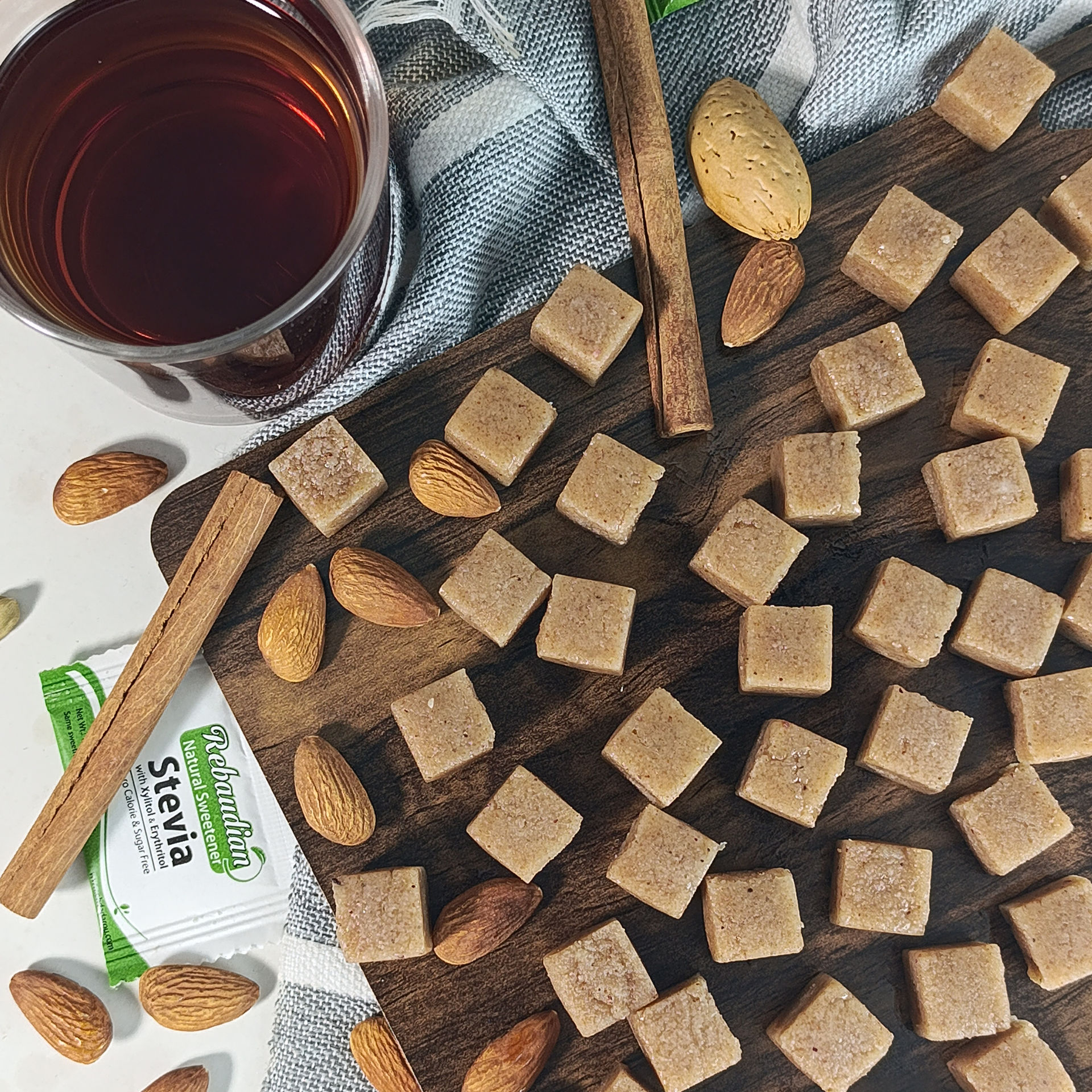 قند بادامی زیرو و معطر رژیمی | کتوژنیک ، دیابتیک و وگن - شیرین اما بدون قند