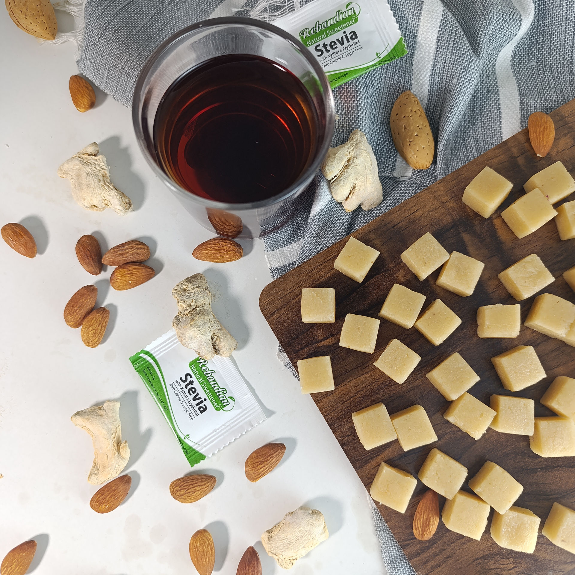 قند بادامی زیرو و معطر رژیمی | کتوژنیک ، دیابتیک و وگن - شیرین اما بدون قند